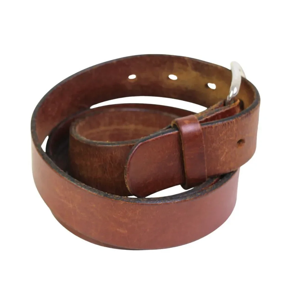 Levi's SADDLE BROWN GENUINE LEATHER 1.25"Wd CASUAL DRESS MEN'S BELT Sz 38/95 (8M - Picture 5 of 12